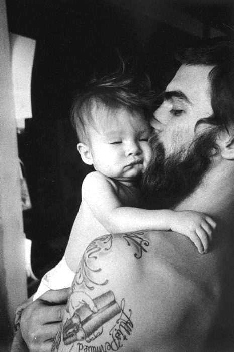 beard and baby